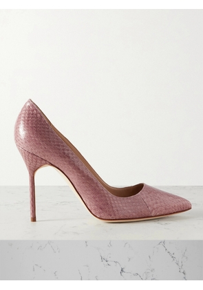 Manolo Blahnik - Bb 105 Elaphe Point-toe Pumps - Pink - IT35,IT36,IT36.5,IT37,IT37.5,IT38,IT38.5,IT39,IT39.5,IT40,IT41,IT42