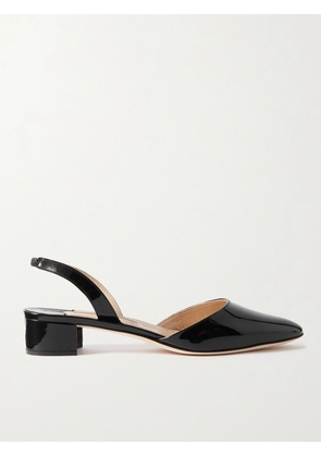 Manolo Blahnik - Aspro 30 Patent-leather Slingback Point-toe Pumps - Black - IT35,IT36,IT36.5,IT37,IT37.5,IT38,IT38.5,IT39,IT39.5,IT40,IT40.5,IT41,IT41.5,IT42,IT43