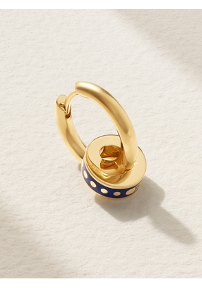 FoundRae - Karma Heart Beat Small 18-karat Gold And Ceramic Single Hoop Earring - One size