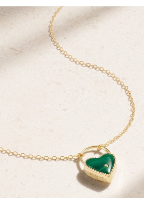 Yvonne Léon - 18-karat Gold, Malachite And Diamond Necklace - One size