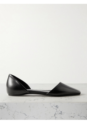 TOTEME - + Net Sustain The Asymmetric D'orsay Leather Point-toe Flats - Black - IT35,IT36,IT37,IT38,IT39,IT40,IT41,IT42