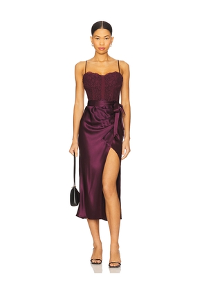 CAMI NYC Tricia Corset Dress in Purple. Size 0. Also in 2.