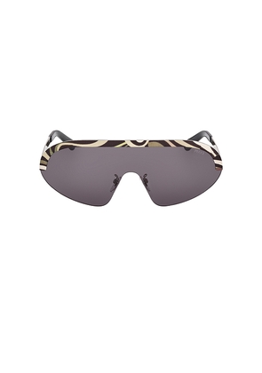 Emilio Pucci Shield Sunglasses in Grey.