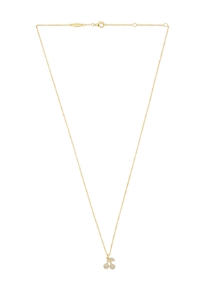 BaubleBar Cherry Pave Motif Necklace in Red.