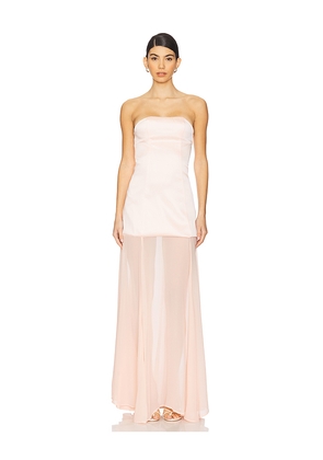 Bubish Jasmine Gown in Blush. Size M. Also in S, XS, XL.