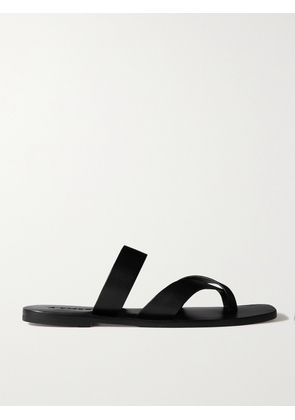 A Emery - Carter Leather Slides - Black - IT35,IT36,IT37,IT38,IT39,IT40,IT41,IT42