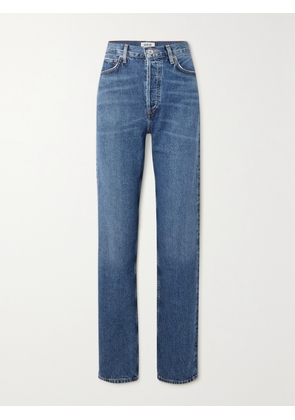 AGOLDE - + Net Sustain 90's Pinch Waist Long High-rise Straight-leg Organic Jeans - Blue - 22,23,24,25,26,27,28,29,30,31,32