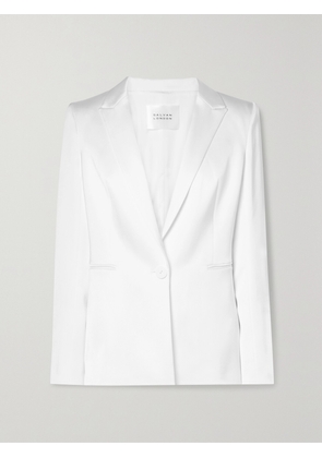 Galvan - Sculpted Satin Blazer - White - FR 34,FR 36,FR 38,FR 40,FR 42,FR 44