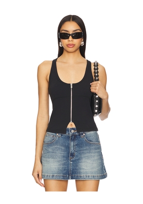 Abrand Addison Racer Top in Black. Size M. Also in XS.