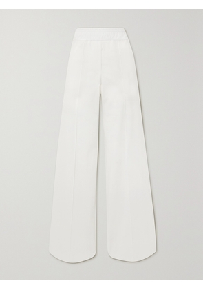 Brunello Cucinelli - Wide-leg Cotton-jersey Pants - White - IT36,IT38,IT40,IT42,IT44,IT46,IT48