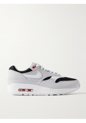 Nike - Air Max 1 Suede, Textured-leather And Canvas Sneakers - White - US4,US4.5,US5,US5.5,US6,US6.5,US7,US7.5,US8,US8.5,US9,US9.5,US10,US10.5,US11,US11.5,US12