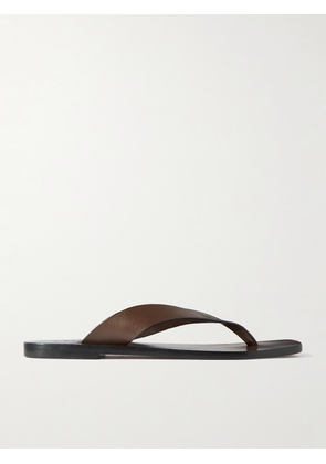 A Emery - Kinto Leather Flip Flops - Brown - IT35,IT36,IT37,IT38,IT39,IT40,IT41,IT42
