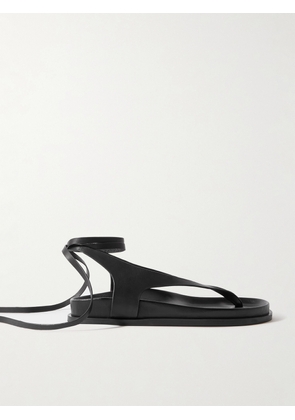 A Emery - Shel Leather Sandals - Black - IT35,IT36,IT37,IT38,IT39,IT40,IT41