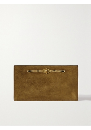 Métier - + Fernando Jorge Ease Embellished Suede Clutch - Brown - One size