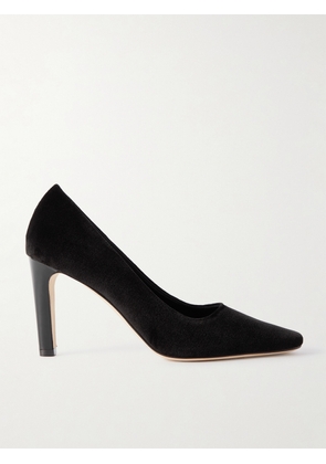 Manolo Blahnik - Cherfusianu 90 Velvet Pumps - Black - IT34,IT35,IT35.5,IT36,IT36.5,IT37,IT37.5,IT38,IT38.5,IT39,IT39.5,IT40,IT40.5,IT41,IT41.5,IT42,IT43