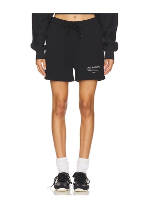 ALLSAINTS Sorri Sweatshort in Black. Size S. Also in XS.