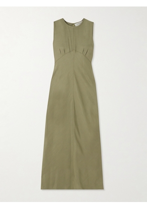 Golden Goose - Journey Embellished Twill Midi Dress - Green - IT36,IT38,IT40,IT42,IT44