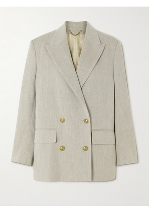 Golden Goose - Journey Double-breasted Herringbone Cotton Blazer - Neutrals - IT36,IT38,IT40