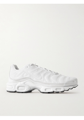 Nike - Air Max Plus Rubber-trimmed Leather Sneakers - White - US5,US5.5,US6,US6.5,US7,US7.5,US8,US8.5,US9,US9.5,US10,US10.5,US11,US11.5