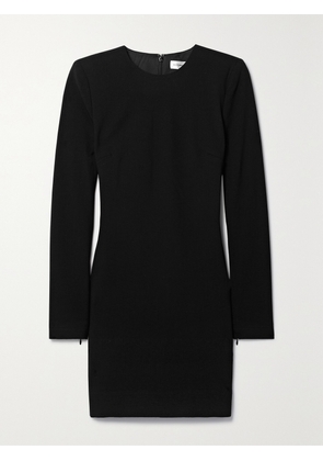Victoria Beckham - Stretch Wool-blend Crepe Mini Dress - Black - UK 4,UK 6,UK 8,UK 10,UK 12,UK 14,UK 16