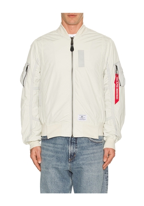 ALPHA INDUSTRIES L-2B Paratrooper Flight Jacket in White. Size M. Also in S.