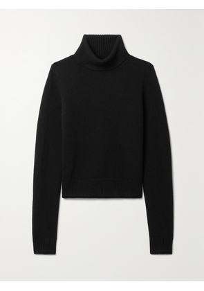 Nili Lotan - Hollyn Cropped Wool Turtleneck Sweater - Black - x small,small,medium,large