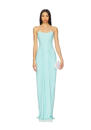 Deme by Gabriella x REVOLVE Pearl Gown in Mint. Size L. Also in M, S, XL, XS.
