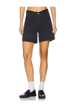 AGOLDE V-waist Short in Black. Size 23. Also in 24, 25, 29, 30, 31, 32, 33, 34.