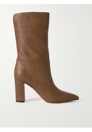 Gianvito Rossi - Piper 85 Leather Knee Boots - Brown - IT35,IT36,IT36.5,IT37,IT37.5,IT38,IT38.5,IT39,IT39.5,IT40,IT40.5,IT41,IT41.5,IT42