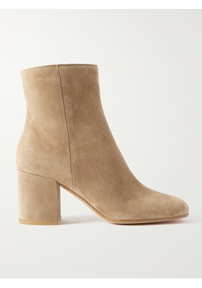 Gianvito Rossi - Joelle 70 Suede Ankle Boots - Neutrals - IT35,IT36,IT36.5,IT37,IT37.5,IT38,IT38.5,IT39,IT39.5,IT40,IT40.5,IT41,IT41.5,IT42