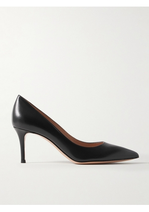 Gianvito Rossi - Gianvito 70 Leather Pumps - Black - IT35,IT35.5,IT36,IT36.5,IT37,IT37.5,IT38,IT38.5,IT39,IT39.5,IT40,IT40.5,IT41,IT41.5,IT42