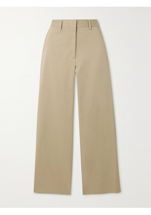 Matteau - + Net Sustain Organic Cotton-blend Twill Straight-leg Pants - Neutrals - 1,2,3,4,5