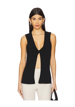 Bec + Bridge Milla Twist Tank Top in Black. Size L. Also in S.