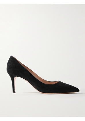 Gianvito Rossi - Gianvito 70 Suede Pumps - Black - IT34,IT35,IT35.5,IT36,IT36.5,IT37,IT37.5,IT38,IT38.5,IT39,IT39.5,IT40,IT40.5,IT41,IT41.5,IT42