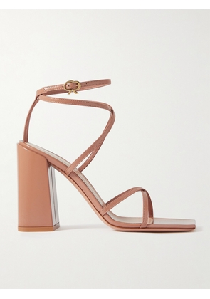 Gianvito Rossi - Nuit 95 Patent-leather Sandals - Neutrals - IT35,IT36,IT36.5,IT37,IT37.5,IT38,IT38.5,IT39,IT39.5,IT40,IT41,IT41.5,IT42