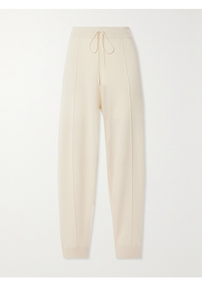TOTEME - Organic Cotton And Cashmere-blend Track Pants - Ecru - xx small,x small,small,medium,large,x large