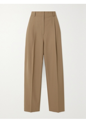 TOTEME - Pleated Recycled Grain De Poudre Wide-leg Pants - Neutrals - DK32,DK34,DK36,DK38,DK40,DK42