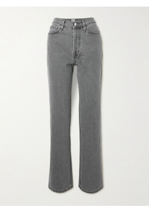 TOTEME - High-rise Straight-leg Organic Jeans - Gray - 23,24,25,26,27,28,29,30,31,32