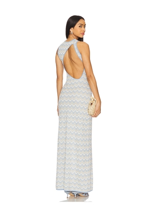 DEVON WINDSOR Dalia Dress in Baby Blue. Size L. Also in M, XL.