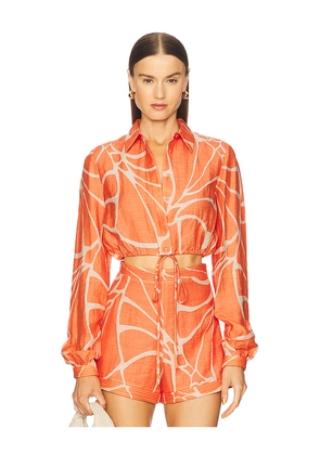 Alexis Yael Top in Coral. Size L. Also in M, S, XS.