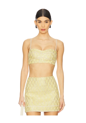 Alexis Evie Top in Metallic Gold. Size M. Also in S.