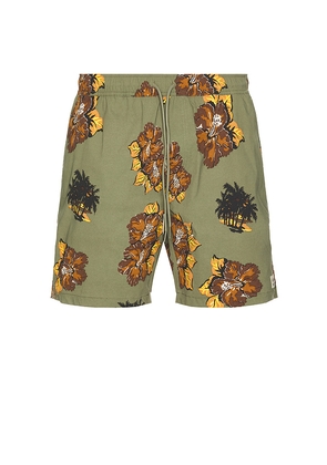 Brixton Everyday Stretch Hybrid Swim Short in Olive. Size L. Also in M.