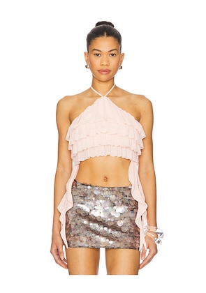 AFRM Agia Top in Pink. Size M. Also in S, L, XL, XXL, 1X.