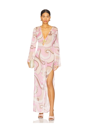 Cin Cin Hotline Orchid Maxi Dress in Blush. Size M. Also in L, S, XS.