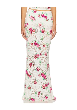 AFRM Caella Skirt in White. Size 3X. Also in L, M, S, XS, XXS.