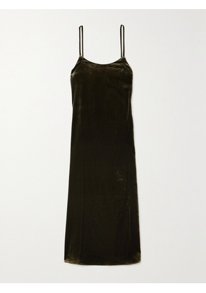 Le Kasha - San Vio Velvet Maxi Dress - Green - x small,small,medium,large