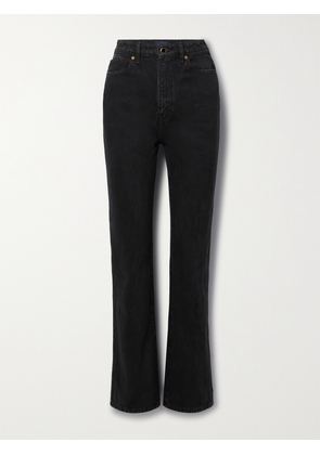 KHAITE - Danielle High-rise Slim-leg Jeans - Black - 23,24,25,26,27,28,29,30,31,32