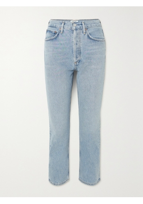 AGOLDE - Riley Cropped High-rise Straight-leg Organic Jeans - Blue - 24,25,26,27,28,29,30,31,32