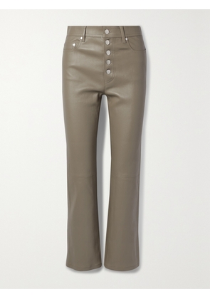 Joseph - Den Cropped Leather Straight-leg Pants - Neutrals - FR 34,FR 36,FR 38,FR 40,FR 42,FR 44