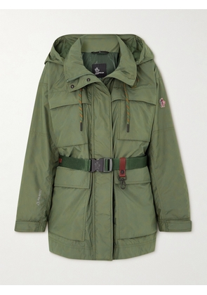 Moncler Grenoble - Nuvolau Polartec Belted Hooded Ripstop Jacket - Green - 00,1,2,3,4